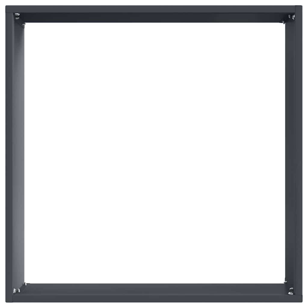 Bordura per Prato 6 pcs Antracite 40 x 40 x 13 cm Acciaio