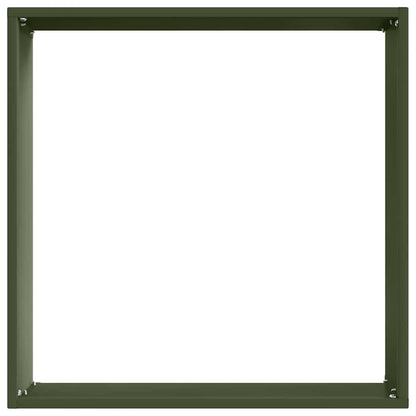 Bordura per Prato Verde oliva 40 x 40 x 13 cm Acciaio