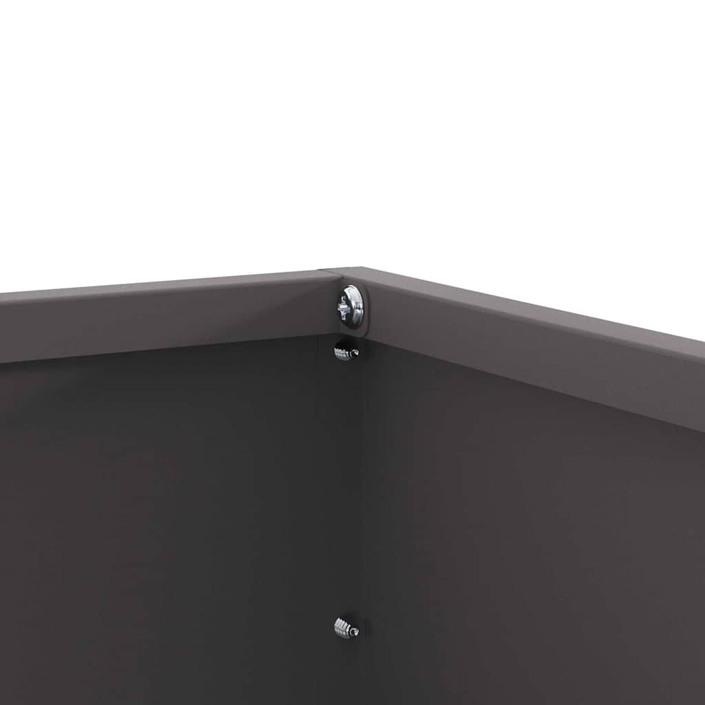 Bordura per Prato Nero 60 x 60 x 13 cm Acciaio