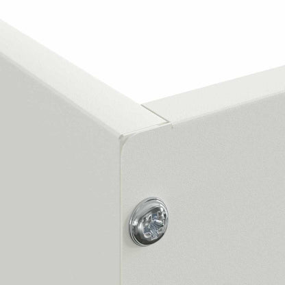 Bordura per Prato 6 pcs Bianco 60 x 60 x 13 cm Acciaio