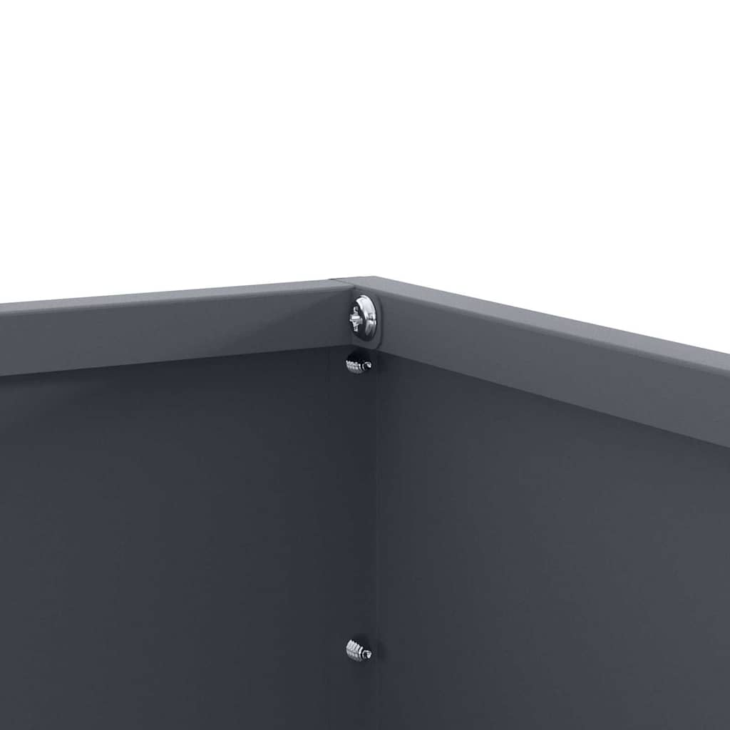 Bordura per Prato Antracite 60 x 60 x 13 cm Acciaio