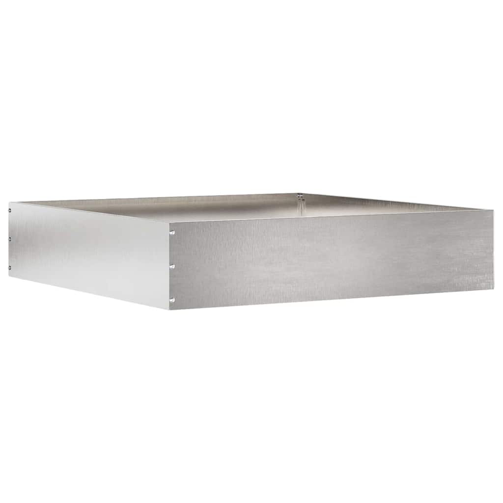 Bordura per Prato Argento 60 x 60 x 13 cm Acciaio inossidabile