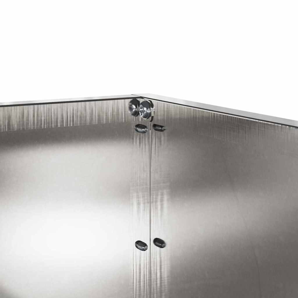 Bordura per Prato 6 pcs Argento 60 x 60 x 13 cm