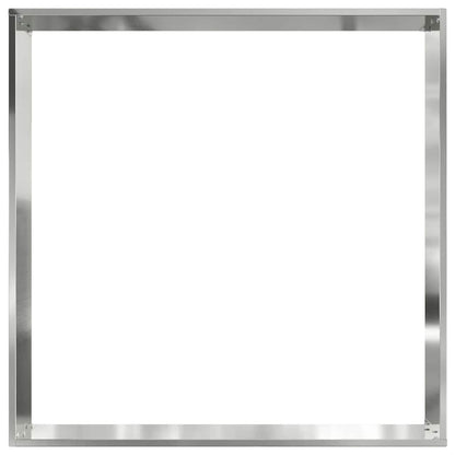 Bordura per Prato Argento 60 x 60 x 13 cm Acciaio zincato