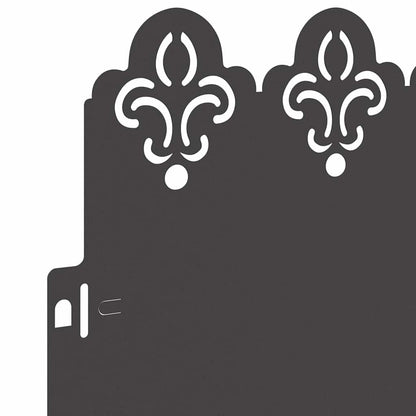 Bordure per prato 30 pcs Nero 103 x 0,05 x 22 cm Acciaio