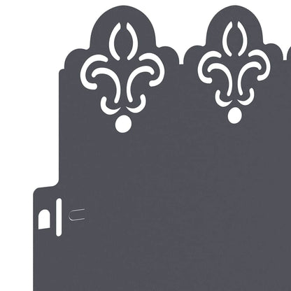 Bordure per prato 20 pcs Antracite 103 x 0,05 x 22 cm Acciaio