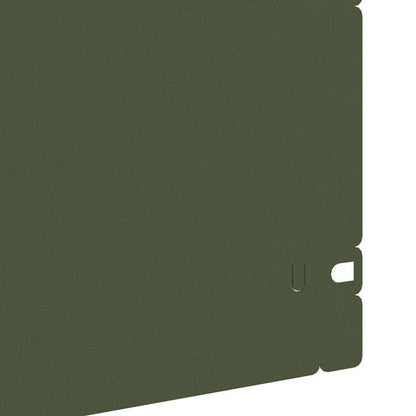 Bordure per prato 20 pcs Verde oliva 103 x 0,05 x 22 cm Acciaio