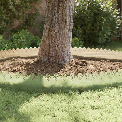 Bordure per prato 10 pcs Argento 103 x 0,05 x 22 cm