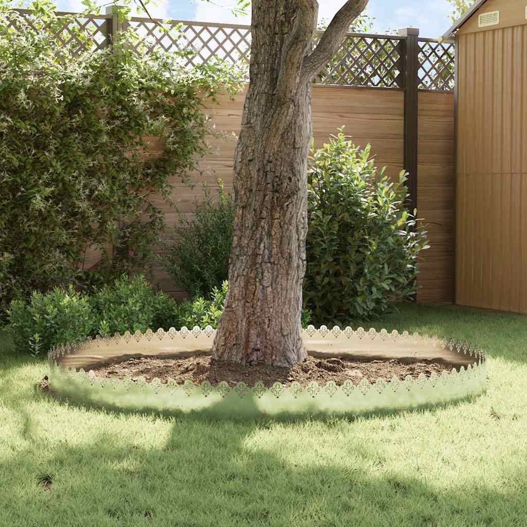 Bordure per prato 20 pcs Argento 103 x 0,05 x 22 cm