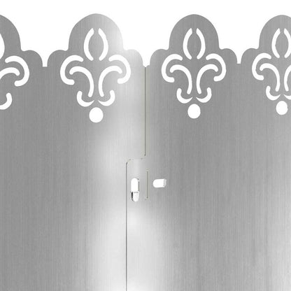 Bordure per prato 30 pcs Argento 103 x 0,05 x 22 cm