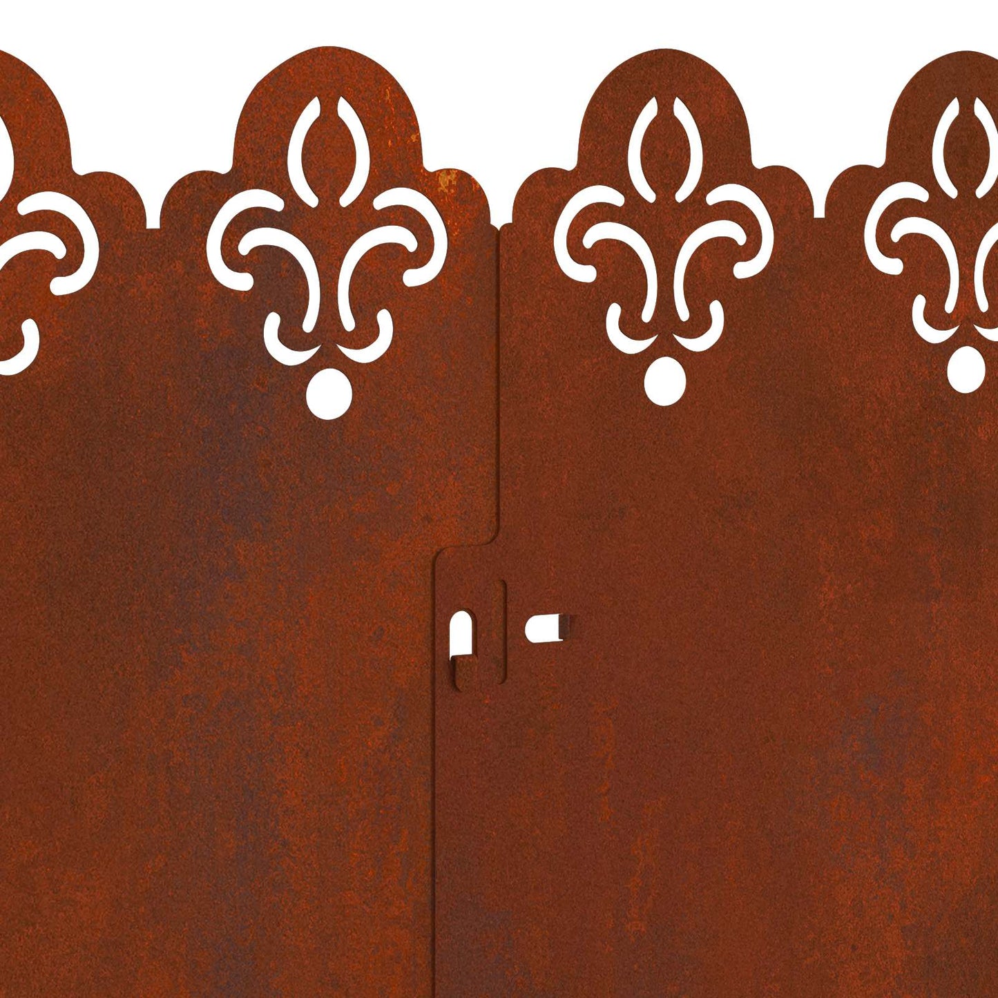 Bordure per prato 10 pcs Ruggine 103 x 0,05 x 22 cm | homemem39