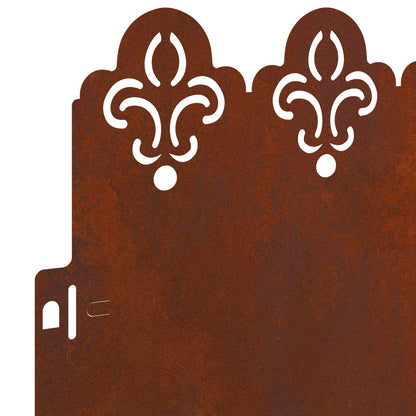 Bordure per prato 20 pcs Ruggine 103 x 0,05 x 22 cm | homemem39