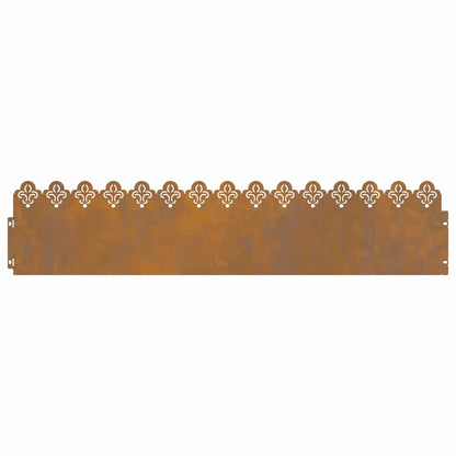 Bordure per prato 30 pcs Ruggine 103 x 0,05 x 22 cm