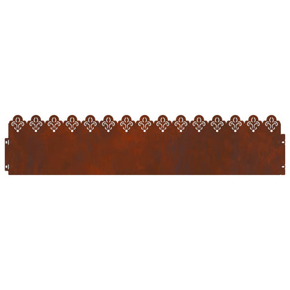 Bordure per prato 30 pcs Ruggine 103 x 0,05 x 22 cm | homemem39