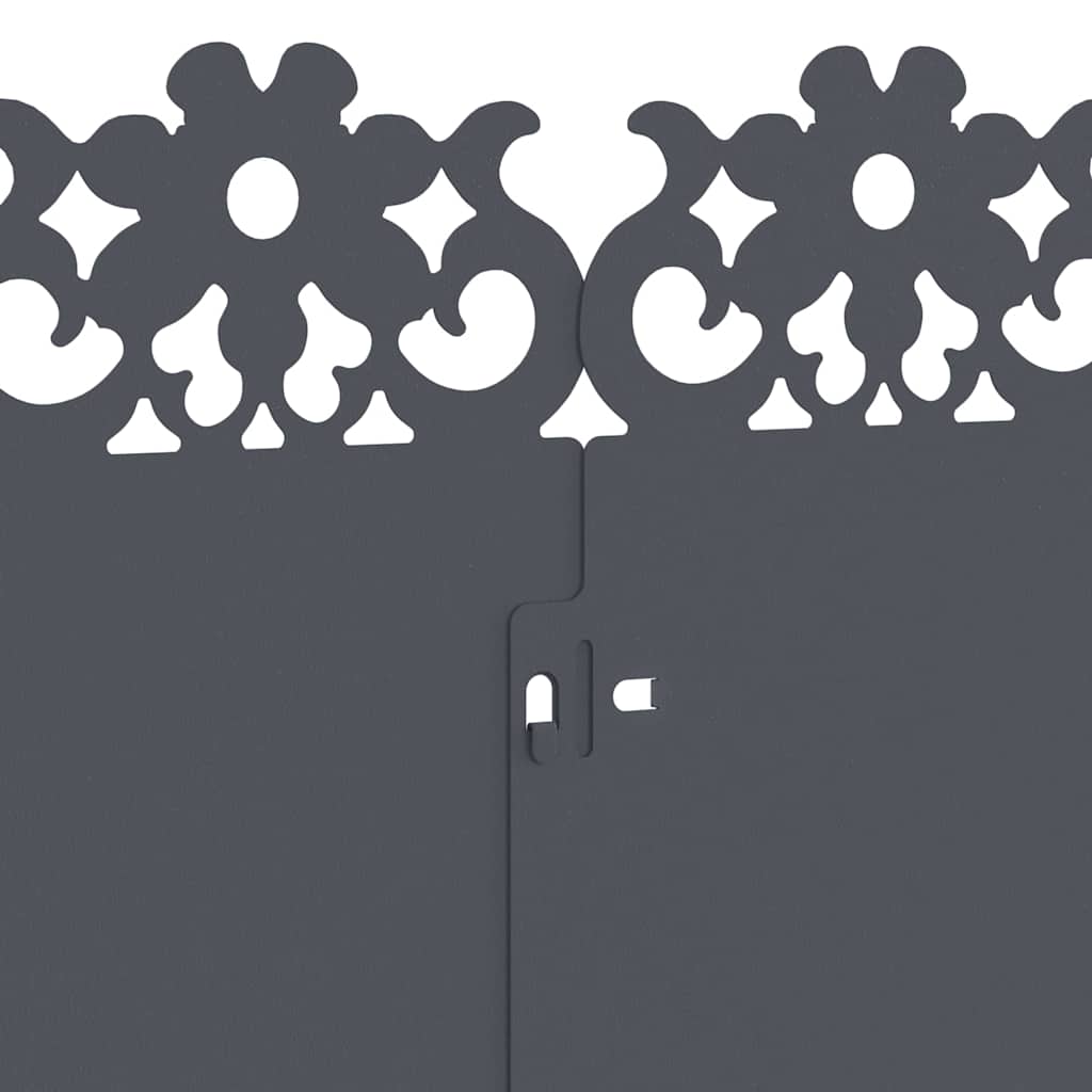 Bordure per prato 20 pcs Antracite 103 x 0,05 x 22 cm Acciaio