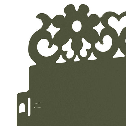 Bordure per prato 10 pcs Verde oliva 103 x 0,05 x 22 cm Acciaio