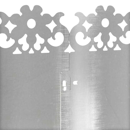 Bordure per prato 20 pcs Argento 103 x 0,05 x 22 cm