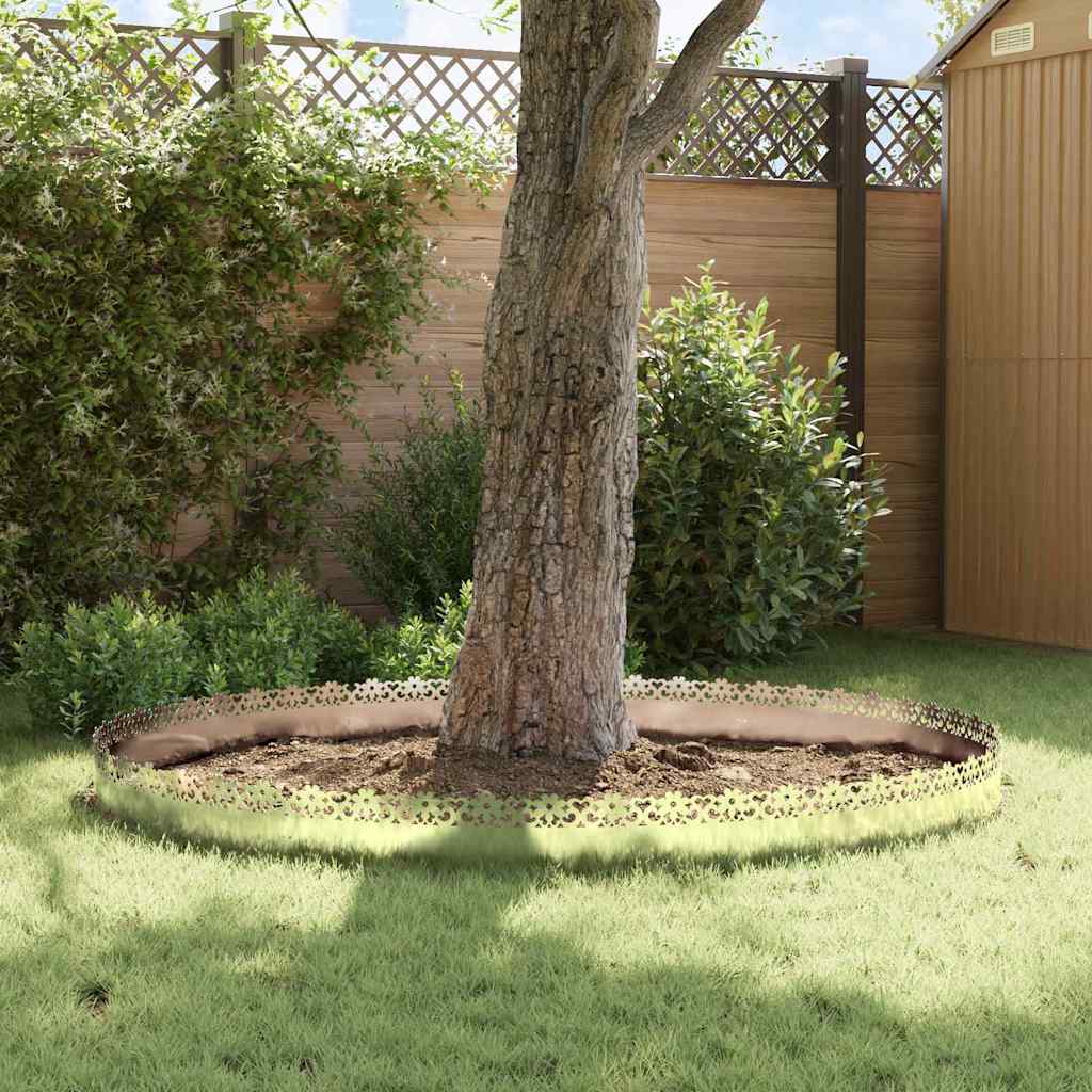 Bordure per prato 30 pcs Argento 103 x 0,05 x 22 cm