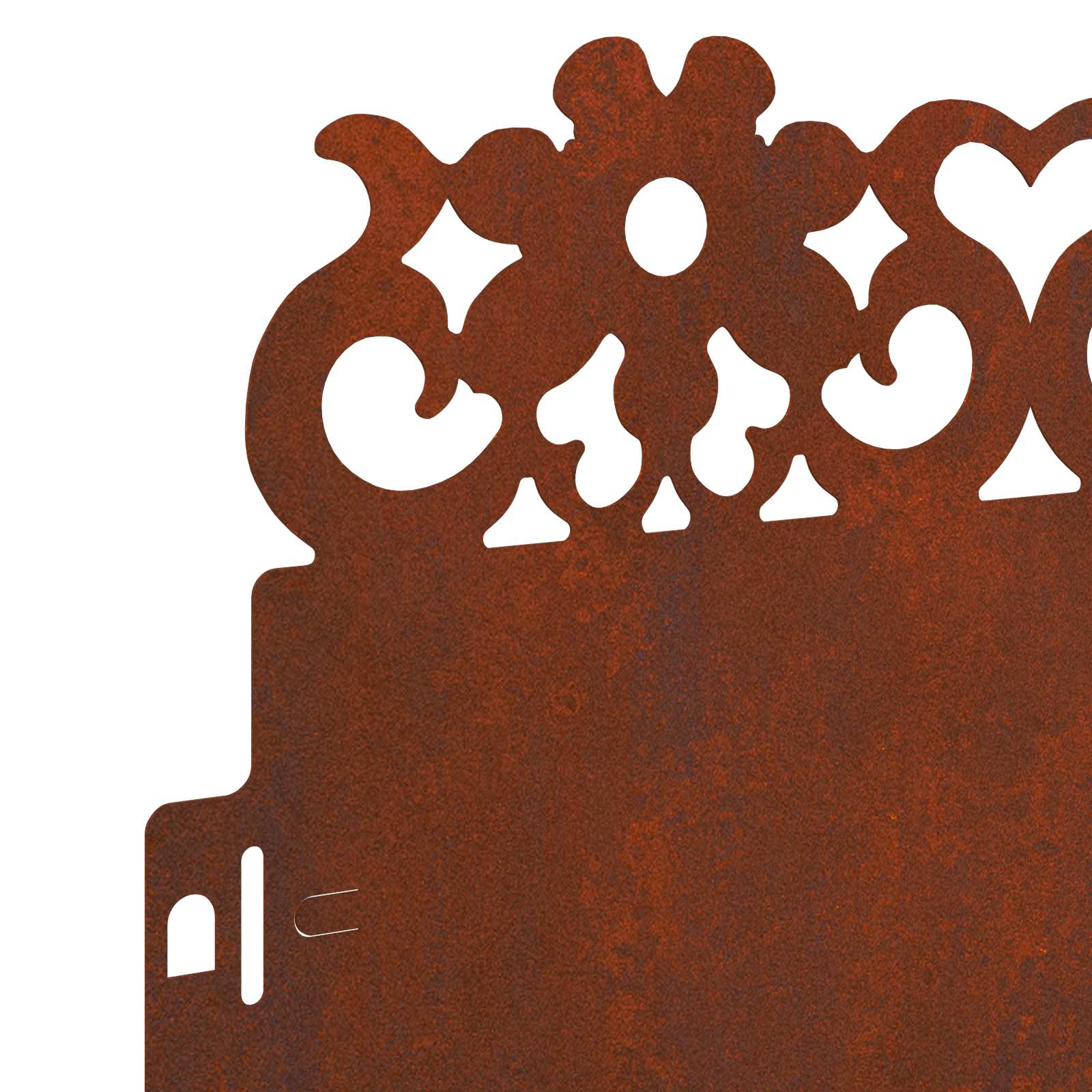 Bordure per prato 10 pcs Ruggine 103 x 0,05 x 22 cm | homemem39