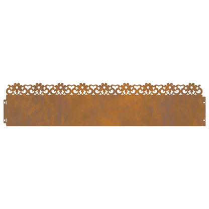 Bordure per prato 20 pcs Ruggine 103 x 0,05 x 22 cm