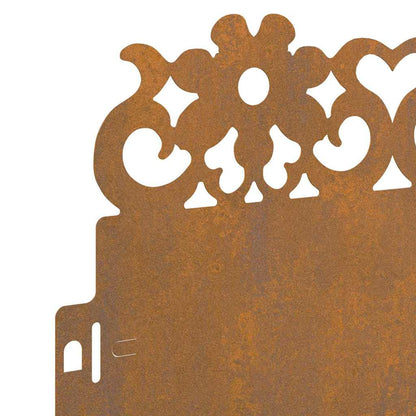 Bordure per prato 30 pcs Ruggine 103 x 0,05 x 22 cm