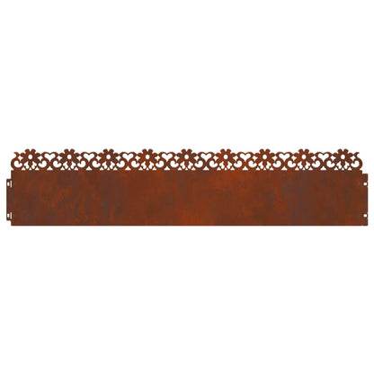 Bordure per prato 30 pcs Ruggine 103 x 0,05 x 22 cm | homemem39