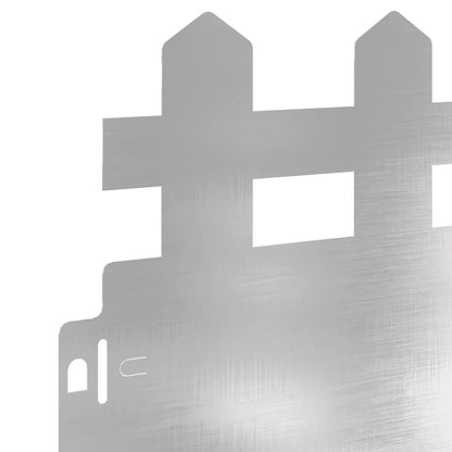 Bordure per prato 30 pcs Argento 103 x 0,05 x 22 cm