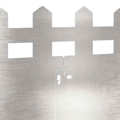 Bordure per prato 30 pcs Argento 103 x 0,05 x 22 cm