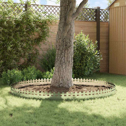 Bordure per prato 10 pcs Argento 103 x 0,05 x 22 cm