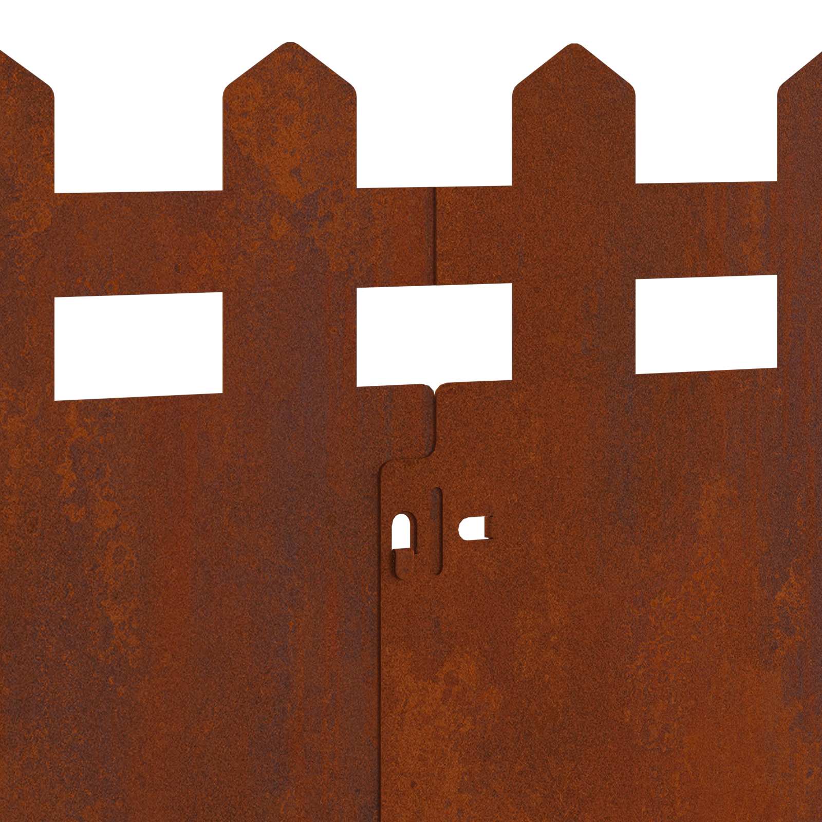 Bordure per prato 10 pcs Ruggine 103 x 0,05 x 22 cm | homemem39