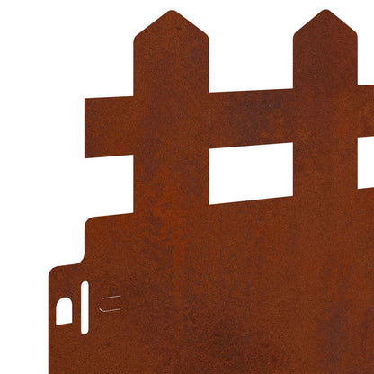 Bordure per prato 30 pcs Ruggine 103 x 0,05 x 22 cm | homemem39