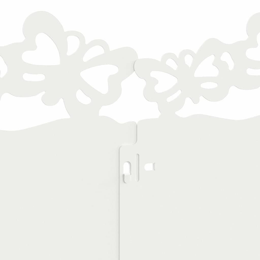 Bordure per prato 10 pcs Bianco 103 x 0,05 x 22 cm Acciaio