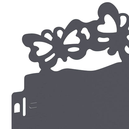 Bordure per prato 30 pcs Antracite 103 x 0,05 x 22 cm Acciaio