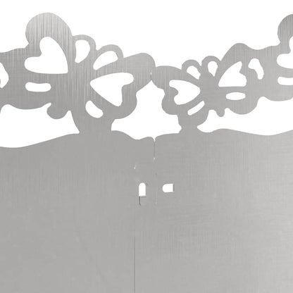 Bordure per prato 30 pcs Argento 103 x 0,05 x 22 cm