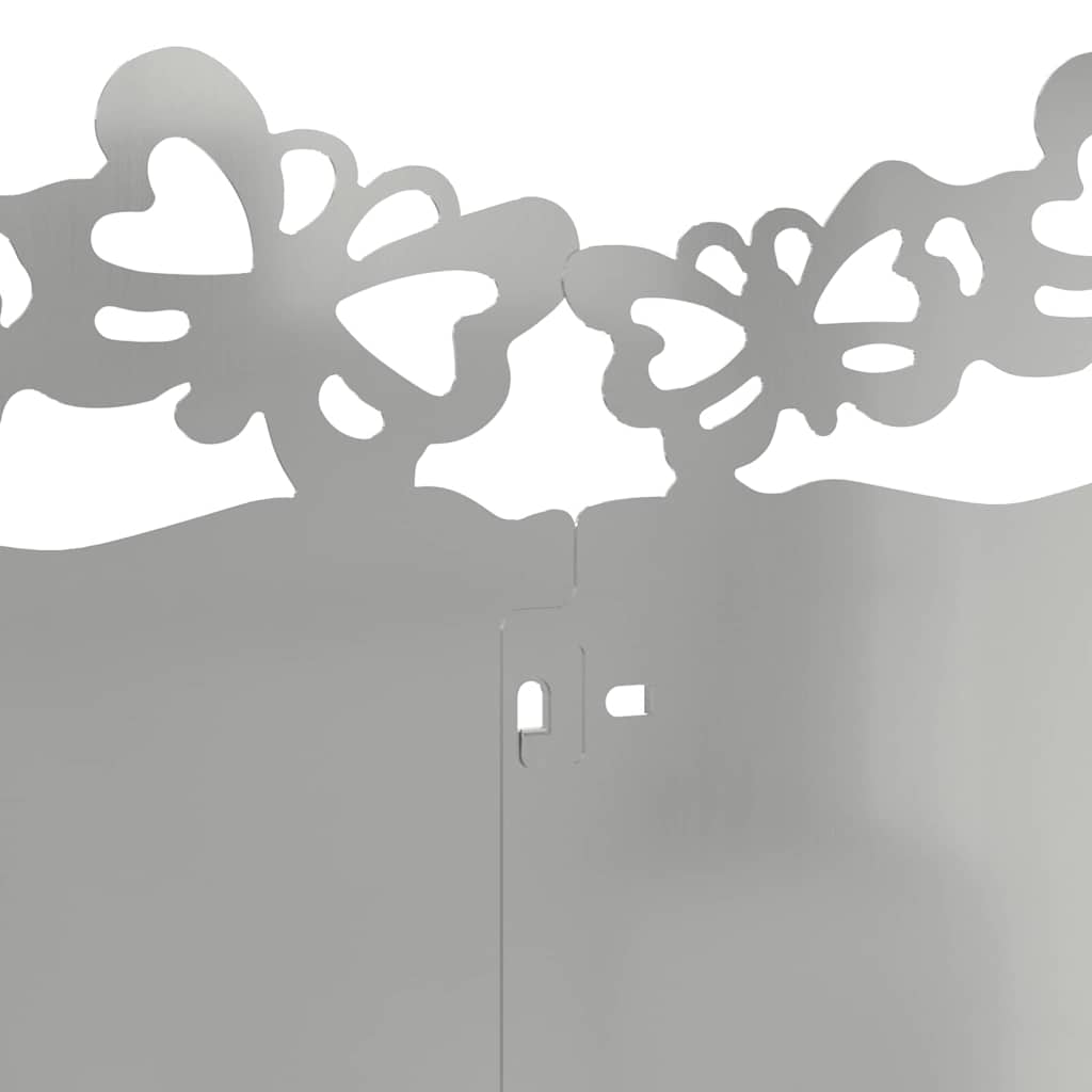 Bordure per prato 20 pcs Argento 103 x 0,05 x 22 cm