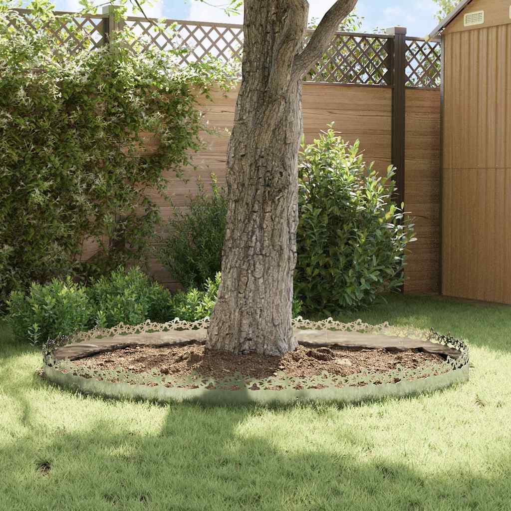 Bordure per prato 30 pcs Argento 103 x 0,05 x 22 cm