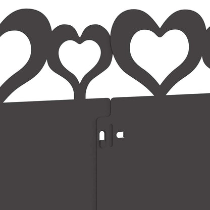 Bordure per prato 10 pcs Nero 103 x 0,05 x 22 cm Acciaio