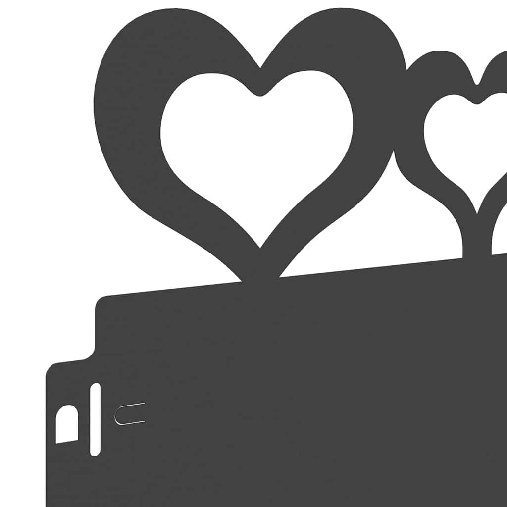 Bordure per prato 30 pcs Nero 103 x 0,05 x 22 cm Acciaio