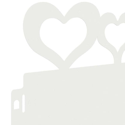 Bordure per prato 30 pcs Bianco 103 x 0,05 x 22 cm Acciaio