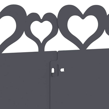 Bordure per prato 10 pcs Antracite 103 x 0,05 x 22 cm Acciaio