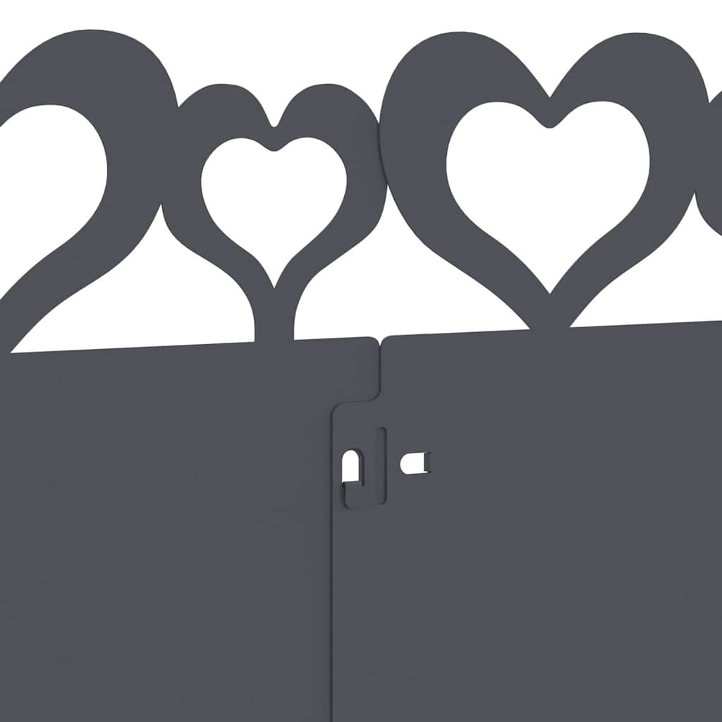 Bordure per prato 20 pcs Antracite 103 x 0,05 x 22 cm Acciaio