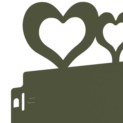 Bordure per prato 30 pcs Verde oliva 103 x 0,05 x 22 cm Acciaio