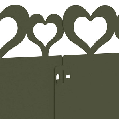 Bordure per prato 30 pcs Verde oliva 103 x 0,05 x 22 cm Acciaio