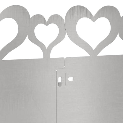 Bordure per prato 30 pcs Argento 103 x 0,05 x 22 cm