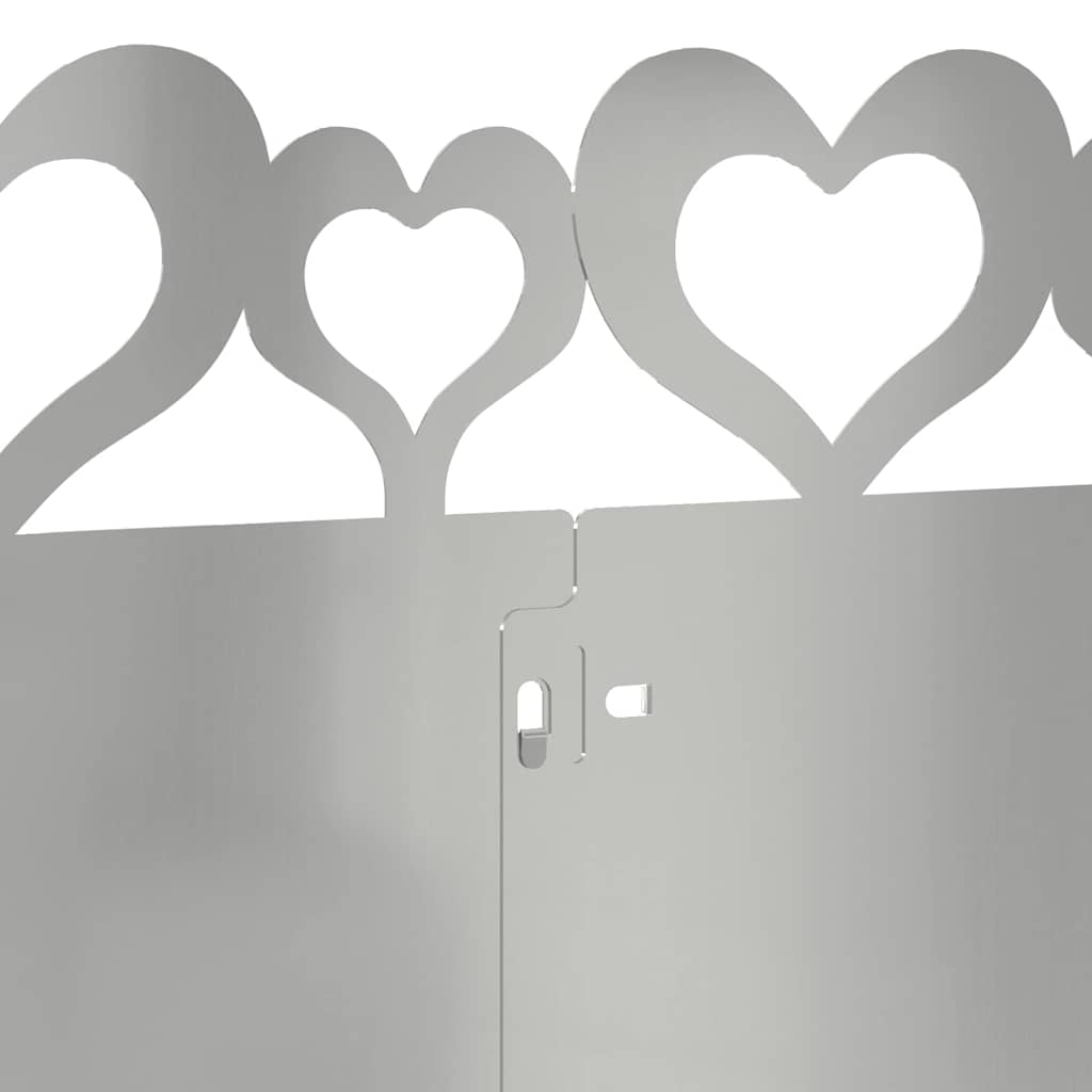 Bordure per prato 10 pcs Argento 103 x 0,05 x 22 cm