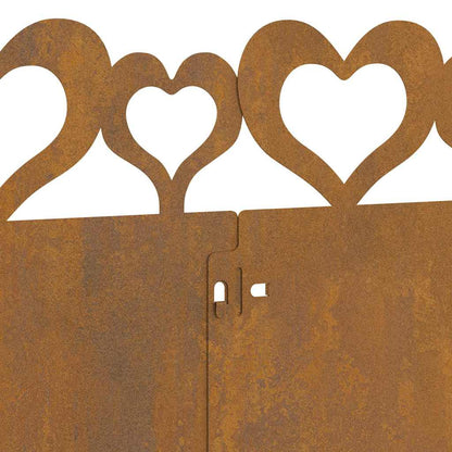 Bordure per prato 10 pcs Ruggine 103 x 0,05 x 22 cm