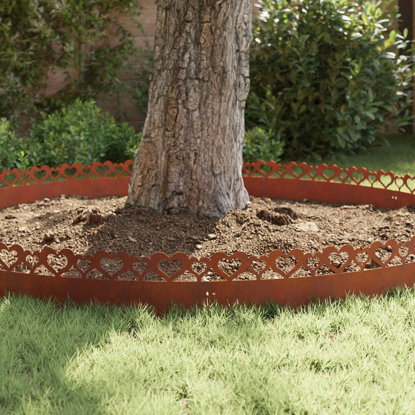 Bordure per prato 10 pcs Ruggine 103 x 0,05 x 22 cm | homemem39