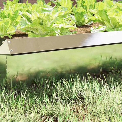 Recinto per lumache 16 pcs Argento 100 x 3,5 x 25 cm