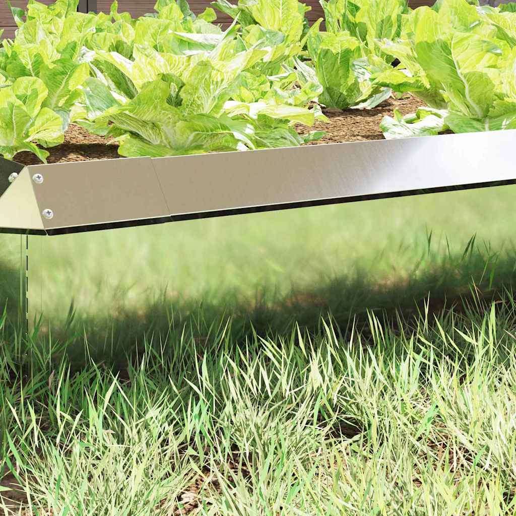 Recinto per lumache Argento 100 x 3,5 x 25 cm Acciaio zincato