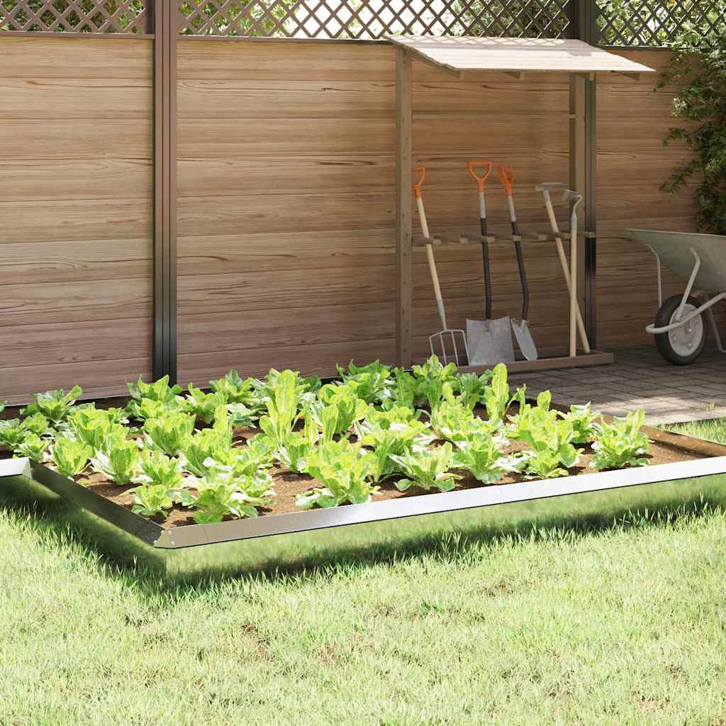 Recinto per lumache Argento 100 x 3,5 x 25 cm Acciaio zincato